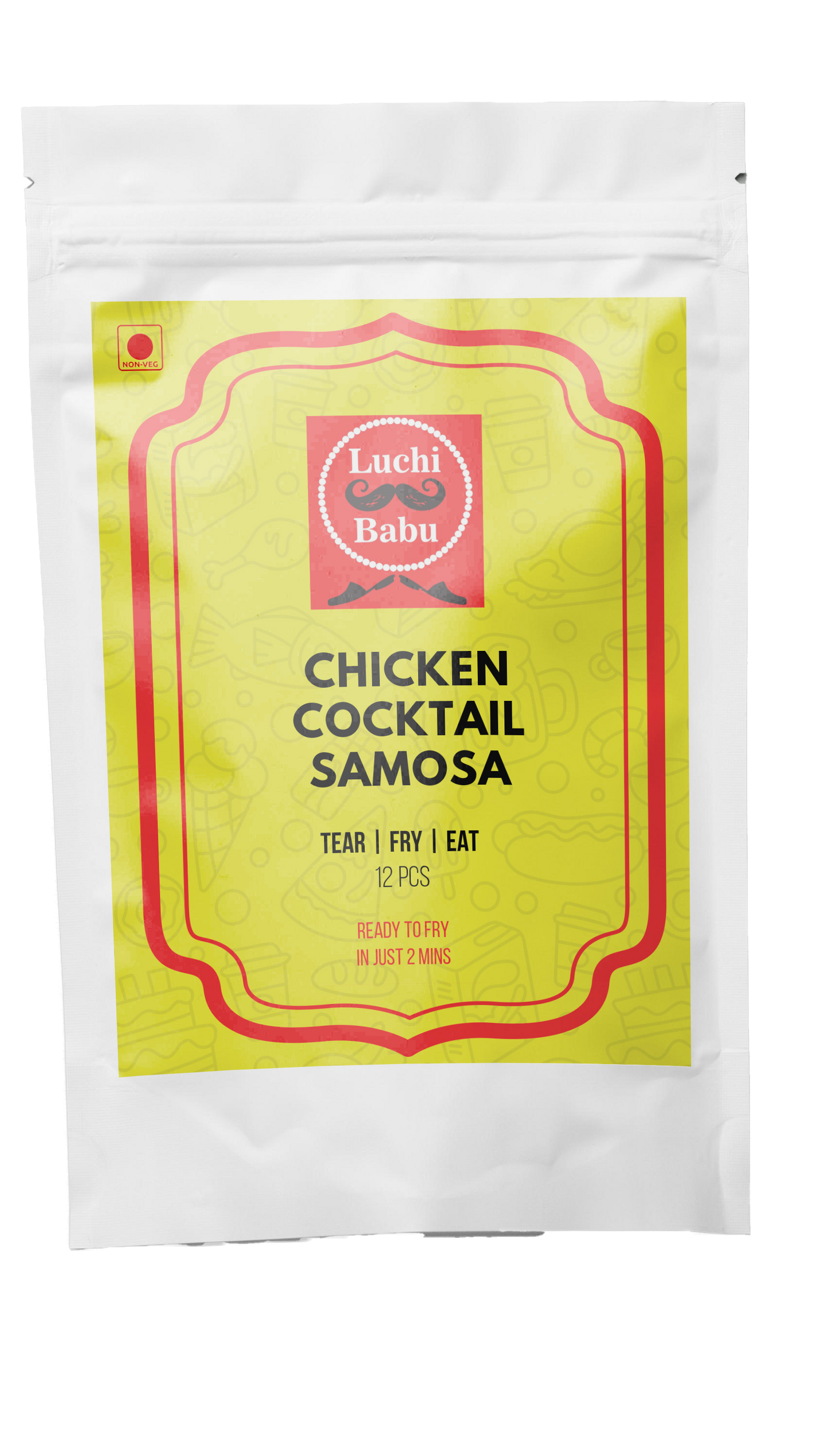 Ready to Fry Chicken Cocktail Samosa (15 pcs) With Darjeeling Muscatel Second Flush (Desteanation)