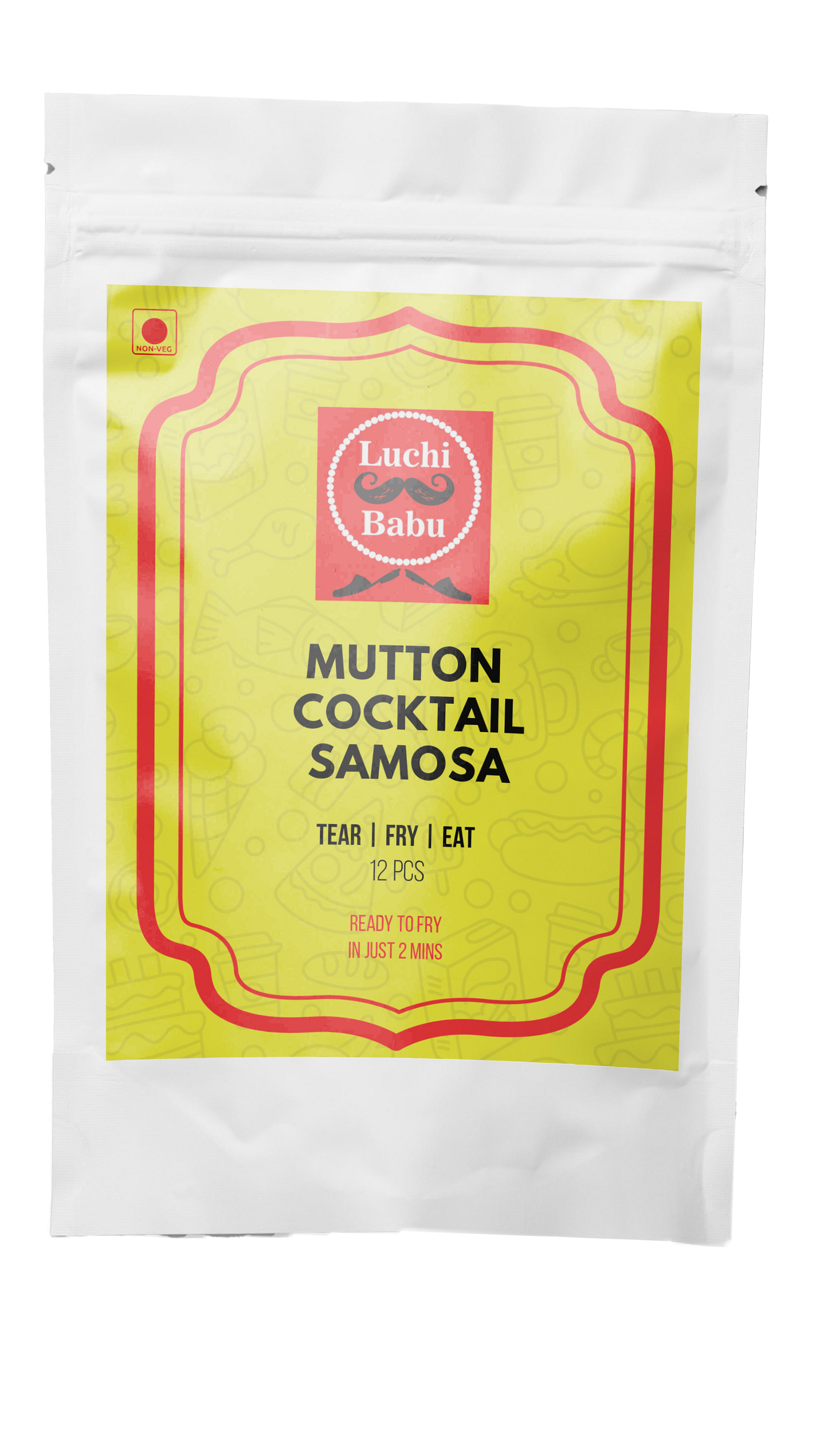 Ready to Fry Mutton Cocktail Samosa (15 pcs)