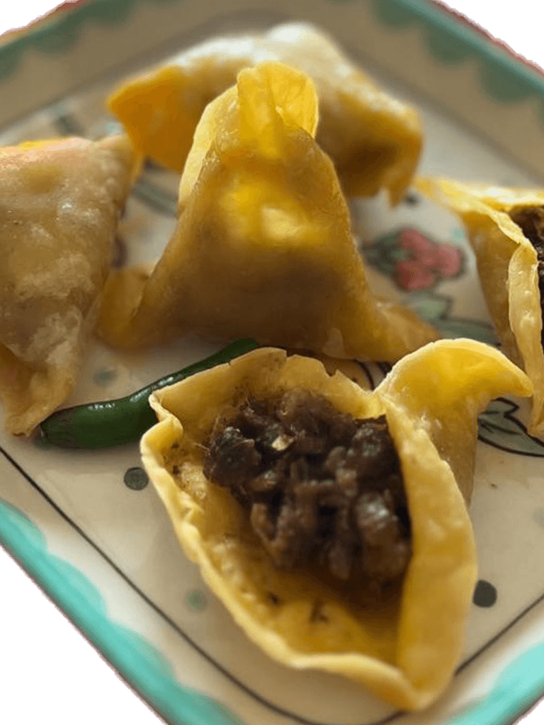 Ready to Fry Mutton Cocktail Samosa (15 pcs) With Darjeeling Muscatel Second Flush (Desteanation ) (100g)