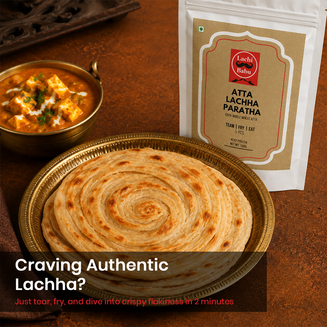 Ready to Fry Atta Lachha Paratha ( 5pcs )