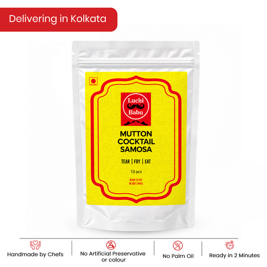 Ready to Fry Mutton Cocktail Samosa (10 pcs)