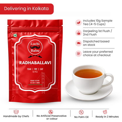 Ready to Fry Radhaballavi ( 10 pcs )