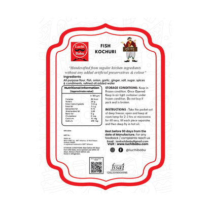 Ready to Fry Fish Kochuri(10pcs) With Ready to Cook Dum Masala (250 gms)