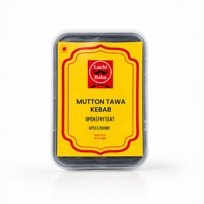 Ready to fry Mutton Tawa Kebab | (6 pcs, 250g)