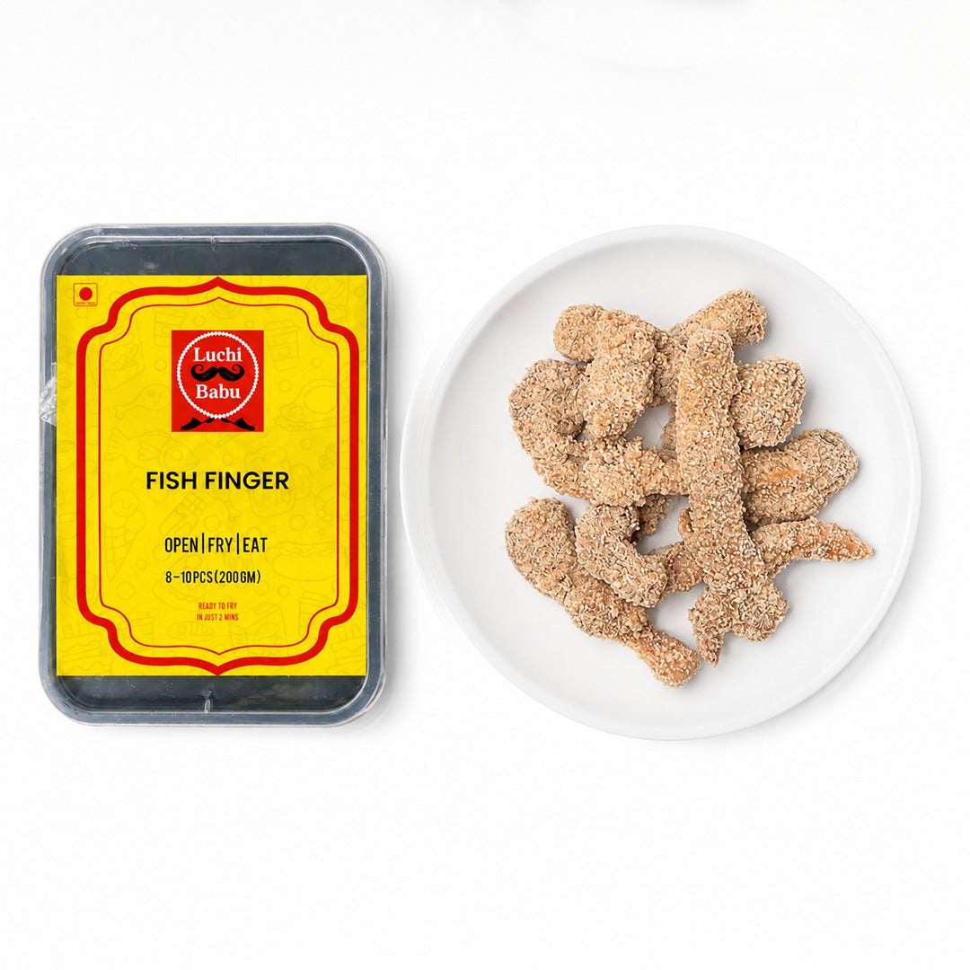 Ready to fry Fish Finger - Kolkata Bhetki | (8-10 pcs, 200g,) ONLY IN WEST BENGAL