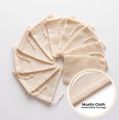 Muslin Cloth Handcrafted Tea Bag (100 Pieces)