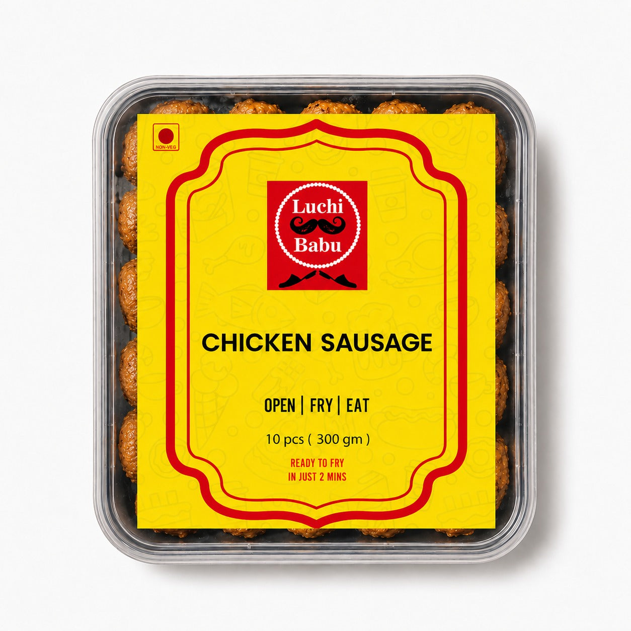 Ready to Fry Homemade Chicken Sausage (10 pcs) 300 GM [ ONLY FOR KOLKATA ]