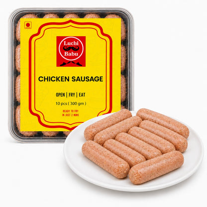 Ready to Fry Homemade Chicken Sausage (10 pcs) 300 GM [ ONLY FOR KOLKATA ]